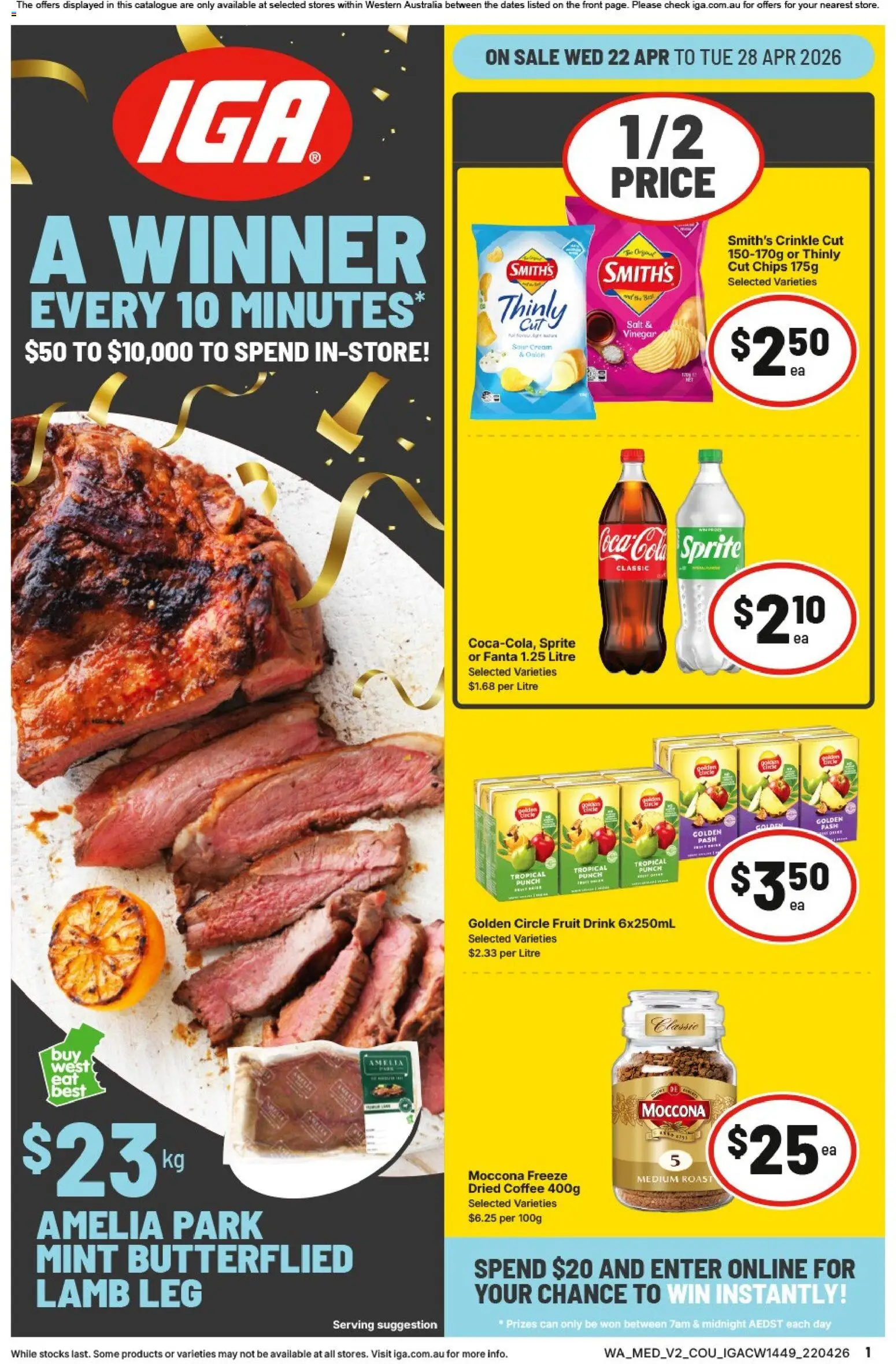 Preview of catalogue IGA catalogue NT/WA from shop IGA valid 22/04/2026