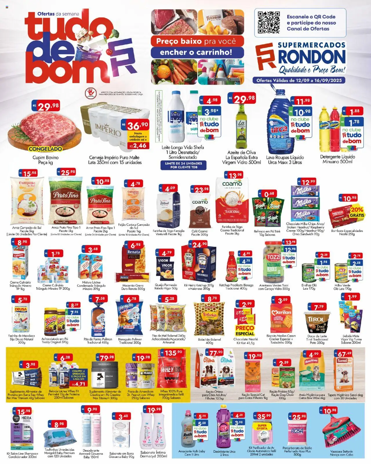 Supermercados Rondon folheto "Ofertas do semana" válido a partir de 12/09/2025 - número de página 1
