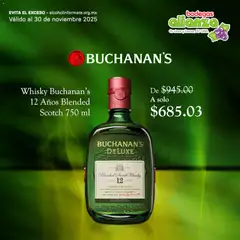 Vista previa las ofertas de la tienda Bodegas Alianza - Catálogo Buchanan's desde el 19/11/2025 