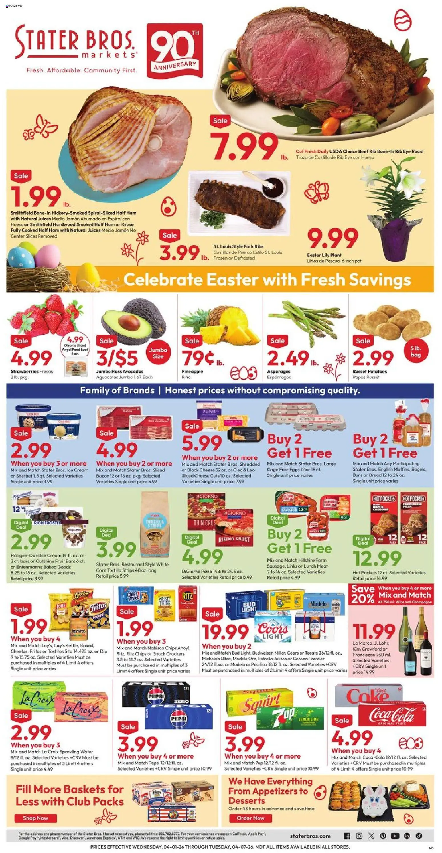 Ad Preview of Stater Bros Stater Bros Weekly Ad from 04/01/2026