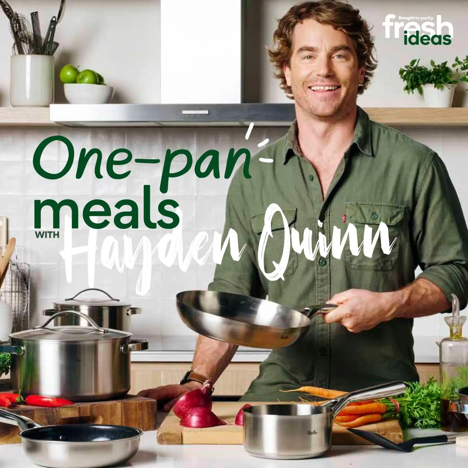 Preview of catalogue One-Pan Meals with Hayden Quinn magazine from shop Woolworths valid 20/03/2026