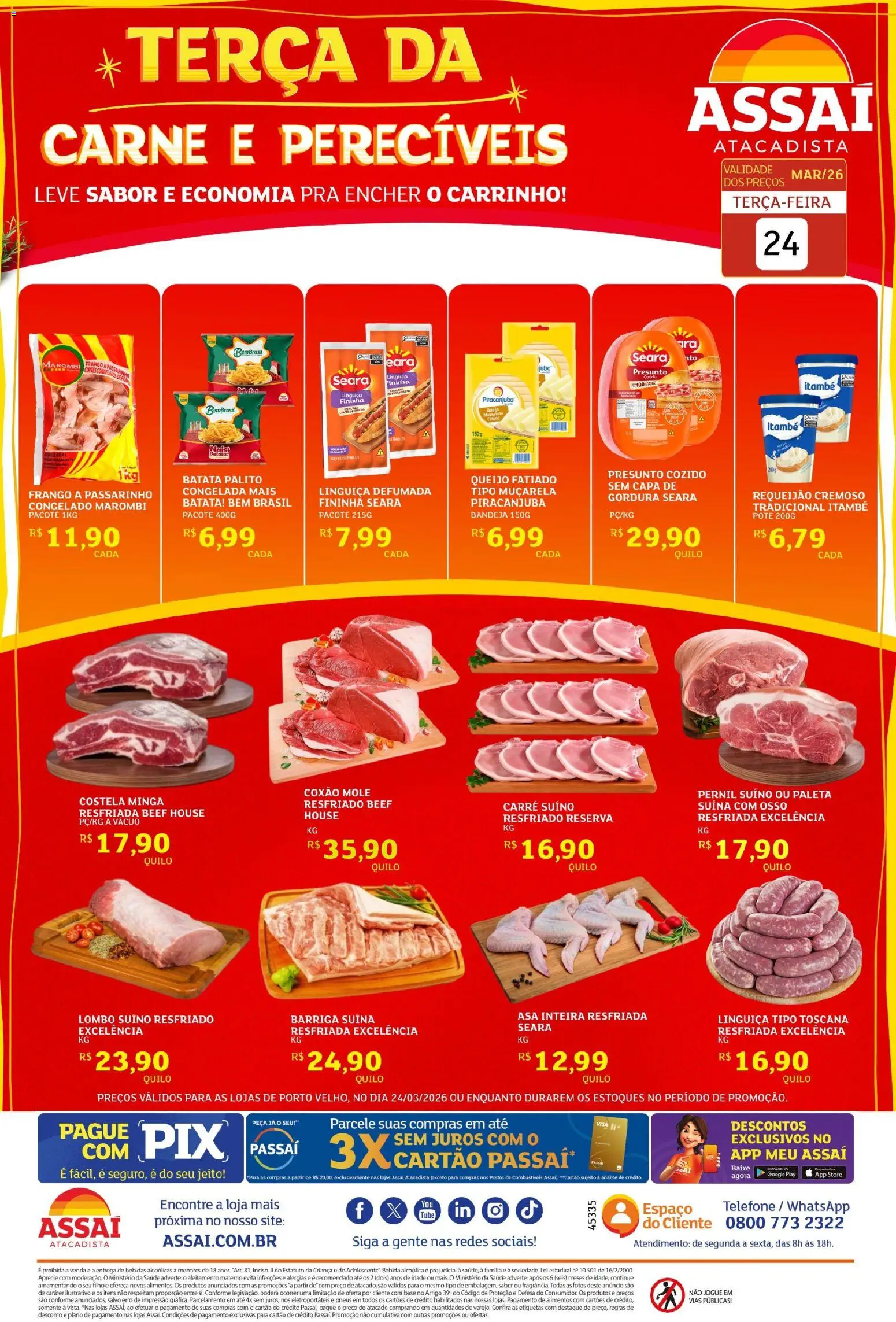 Pré-Visualização do folheto "Assaí Atacadista ofertas - RO" da loja Assaí Atacadista válido a partir de 24/03/2026