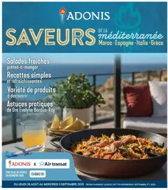 Un aperçu du dépliant Circulaire - Saveurs de la méditerranée du magasin Adonis est valide à partir 28 août 2025
