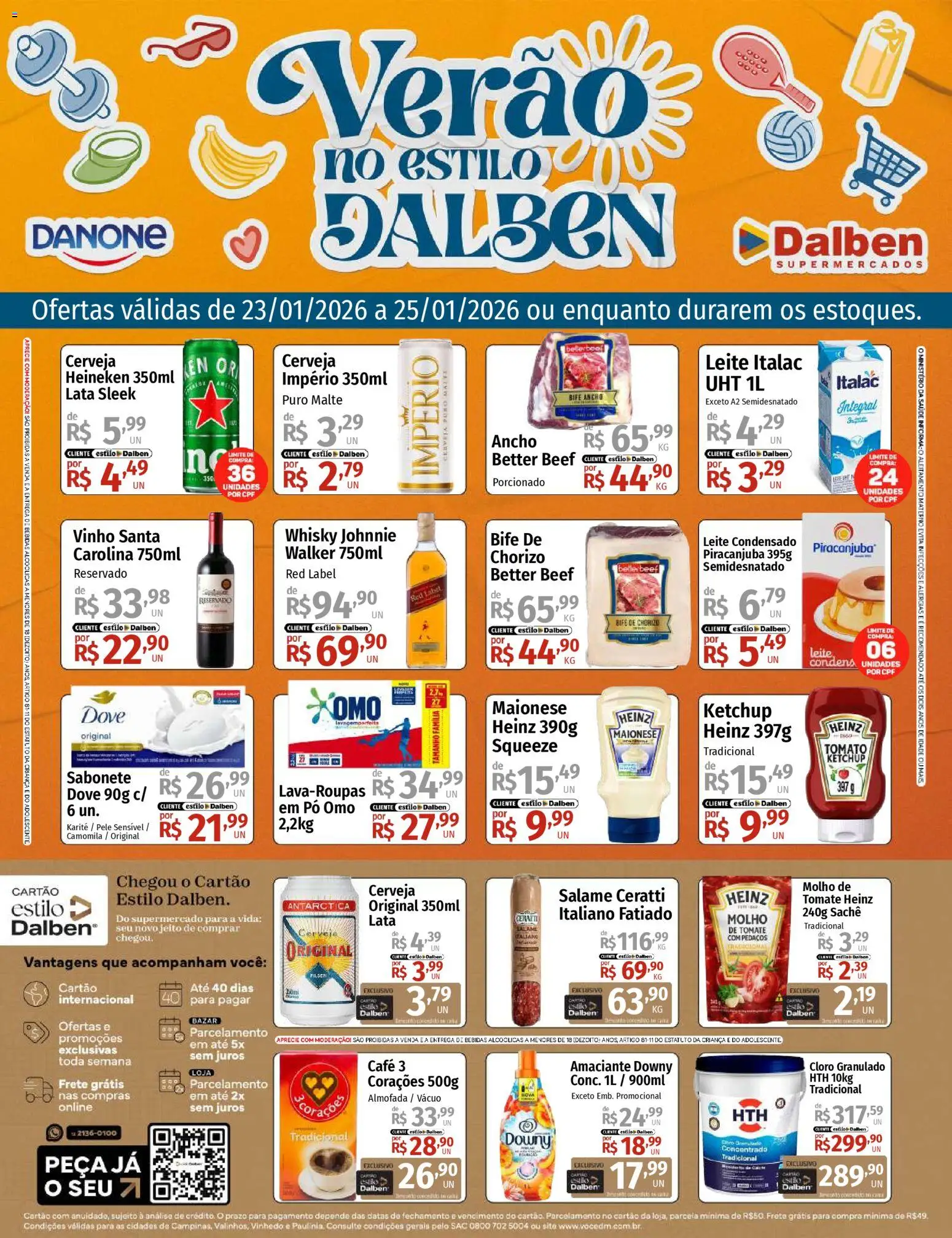 Pré-Visualização do folheto "Ofertas da semana" da loja Supermercado Dalben válido a partir de 23/01/2026