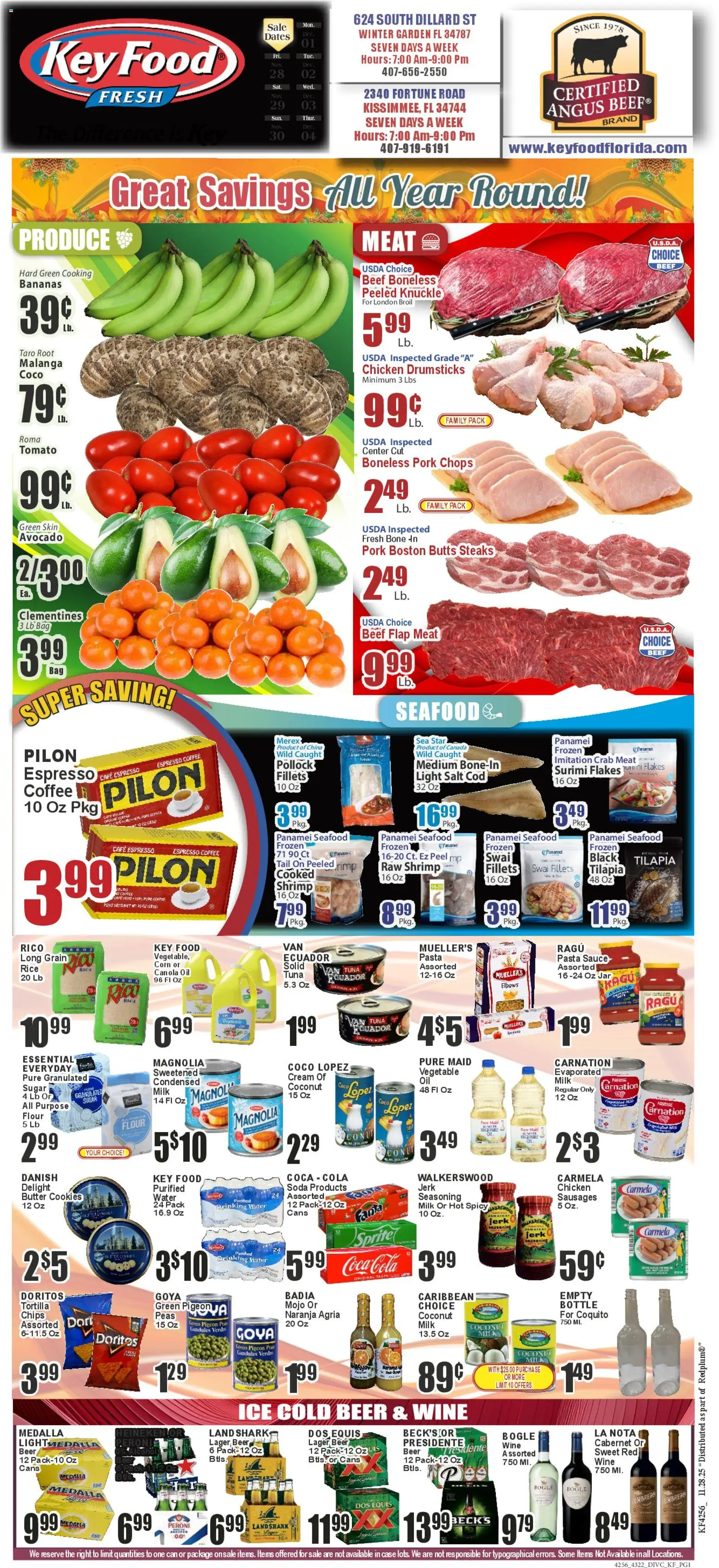 Ad Preview of Key Food Weekly Ad from 11/28/2025