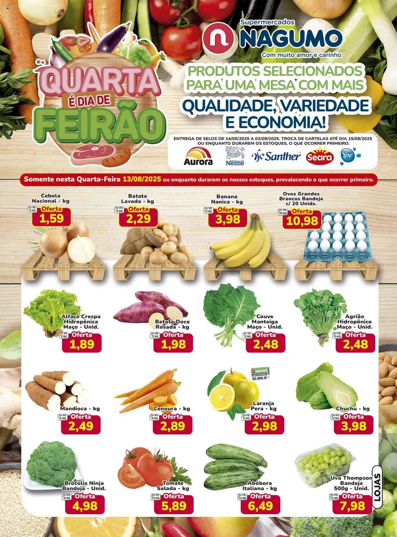 Nagumo folheto "Ofertas Quarta do Feirão" válido a partir de 13/08/2025 - número de página 1