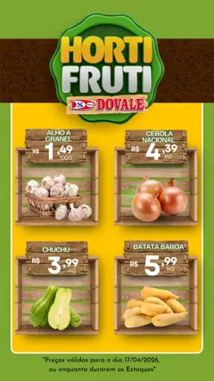 Pré-Visualização do folheto "Dovale ofertas Hortifruti" da loja Dovale válido a partir de 17/04/2026