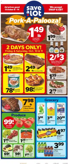 Ad Preview of Save a Lot Weekly Ad from 10/08/2025