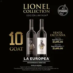 Vista previa las ofertas de la tienda La Europea - Catálogo Lionel Collection desde el 01/11/2025 