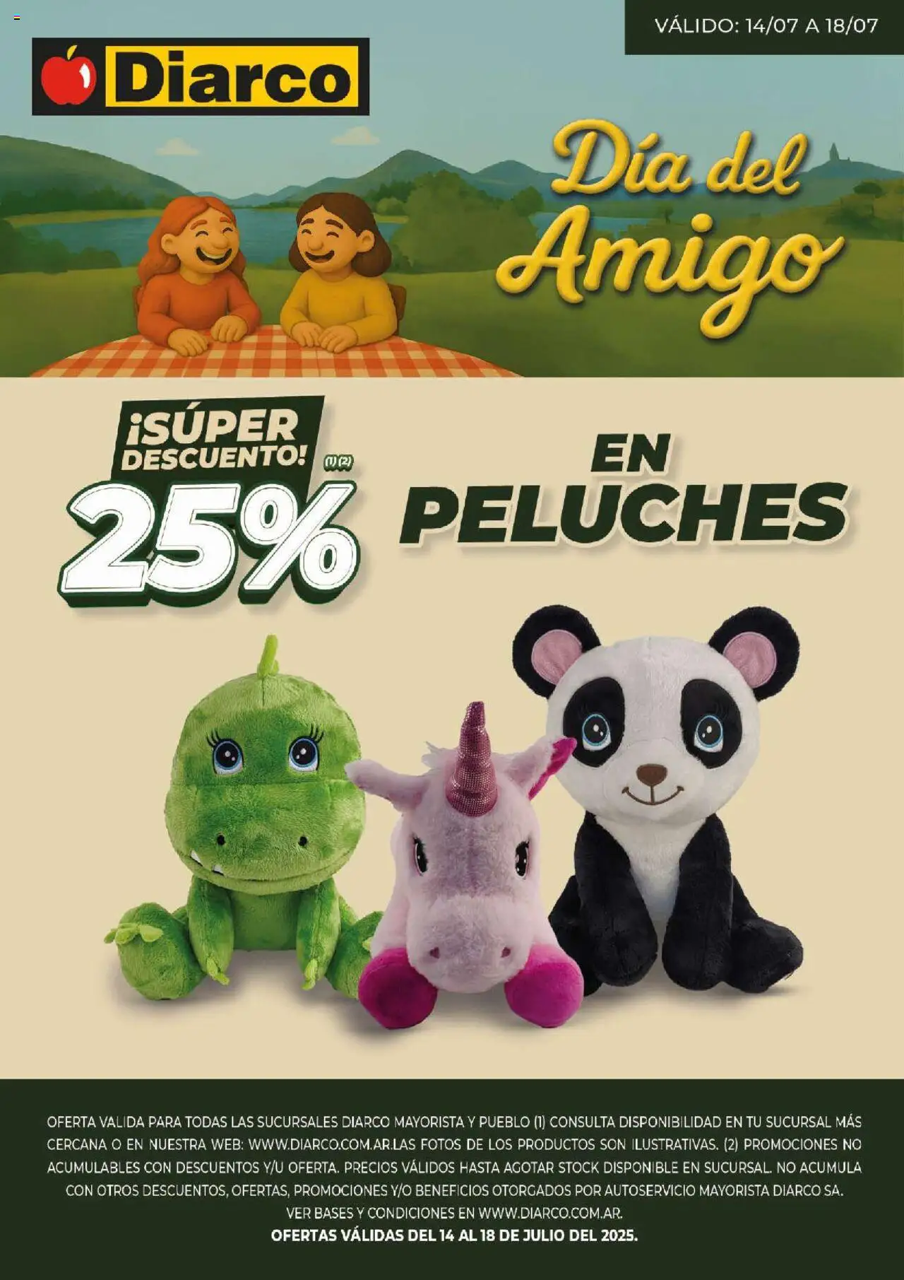 Diarco Especial día del amigo del 15/07/2025 Online