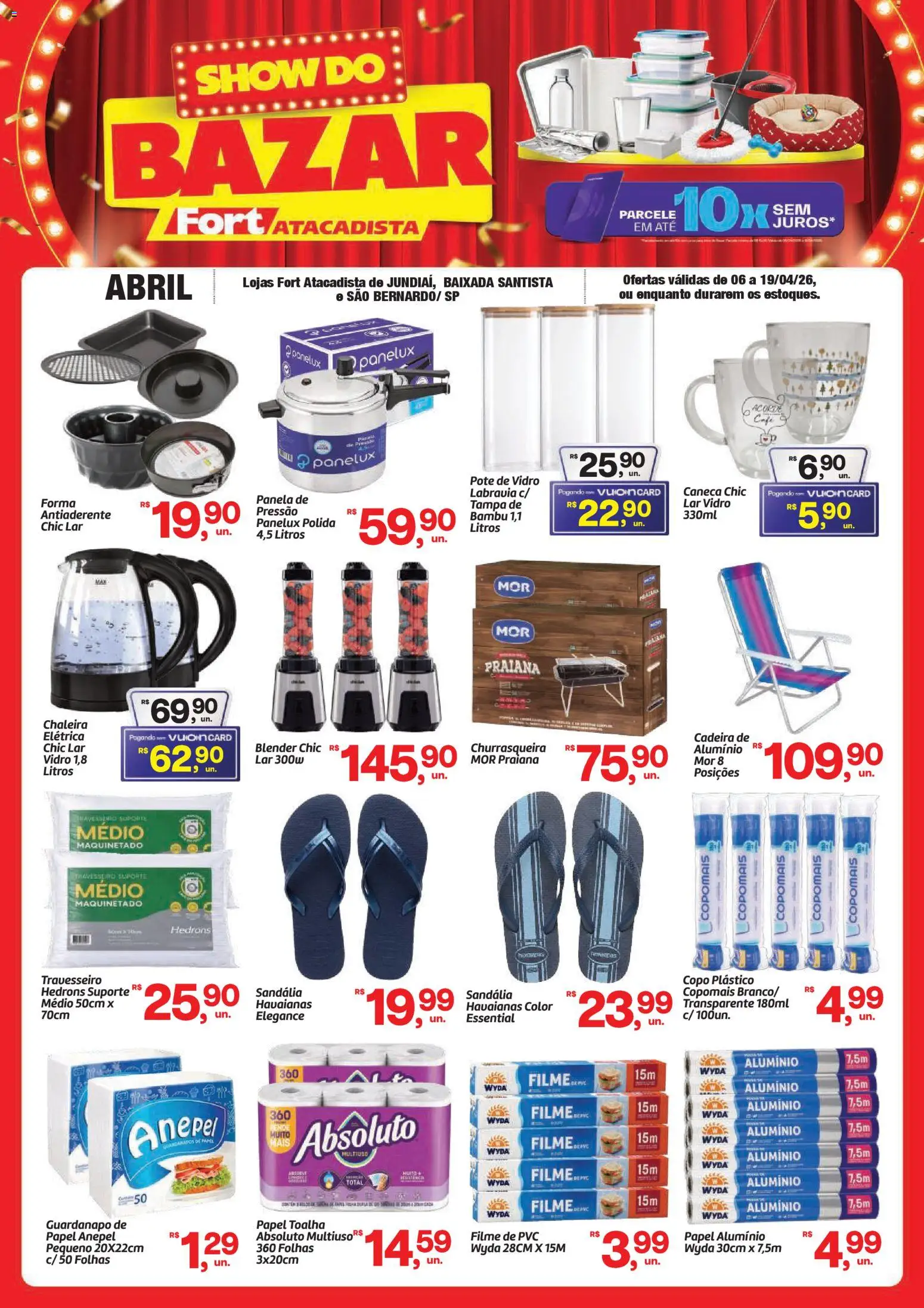 Pré-Visualização do folheto "Fort Atacadista ofertas Show do Bazar" da loja Fort Atacadista válido a partir de 06/04/2026