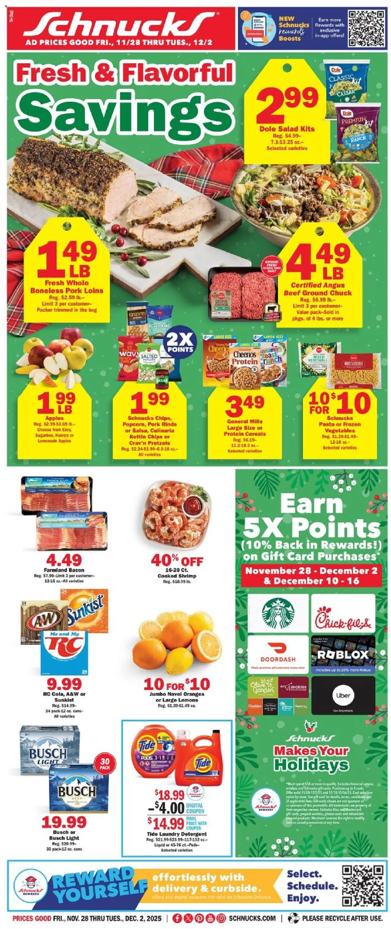 Ad Preview of Schnucks Weekly Print Ad - IL from 11/28/2025