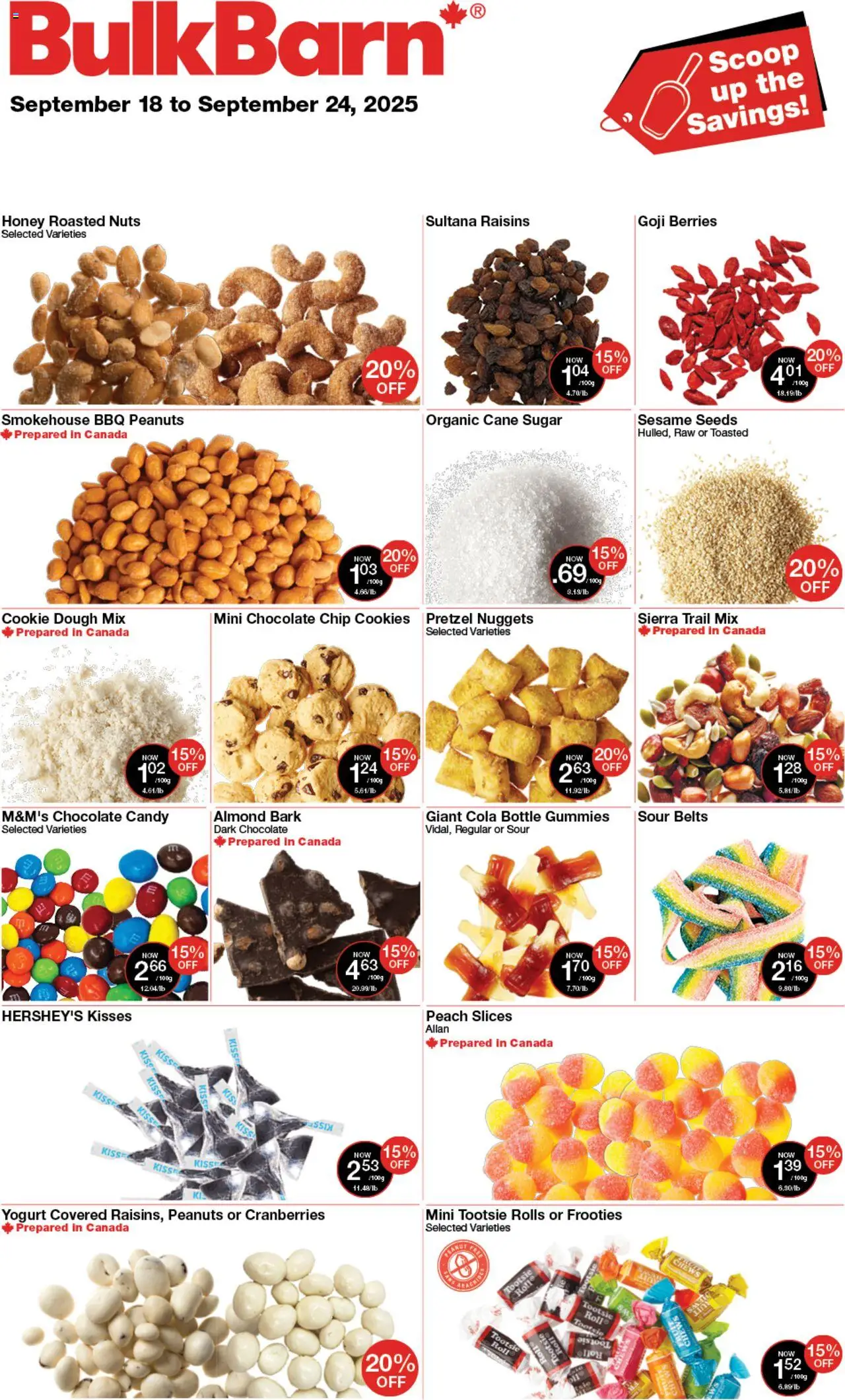 Bulk Barn flyer valid from Sep 18, 2025 - page number 1