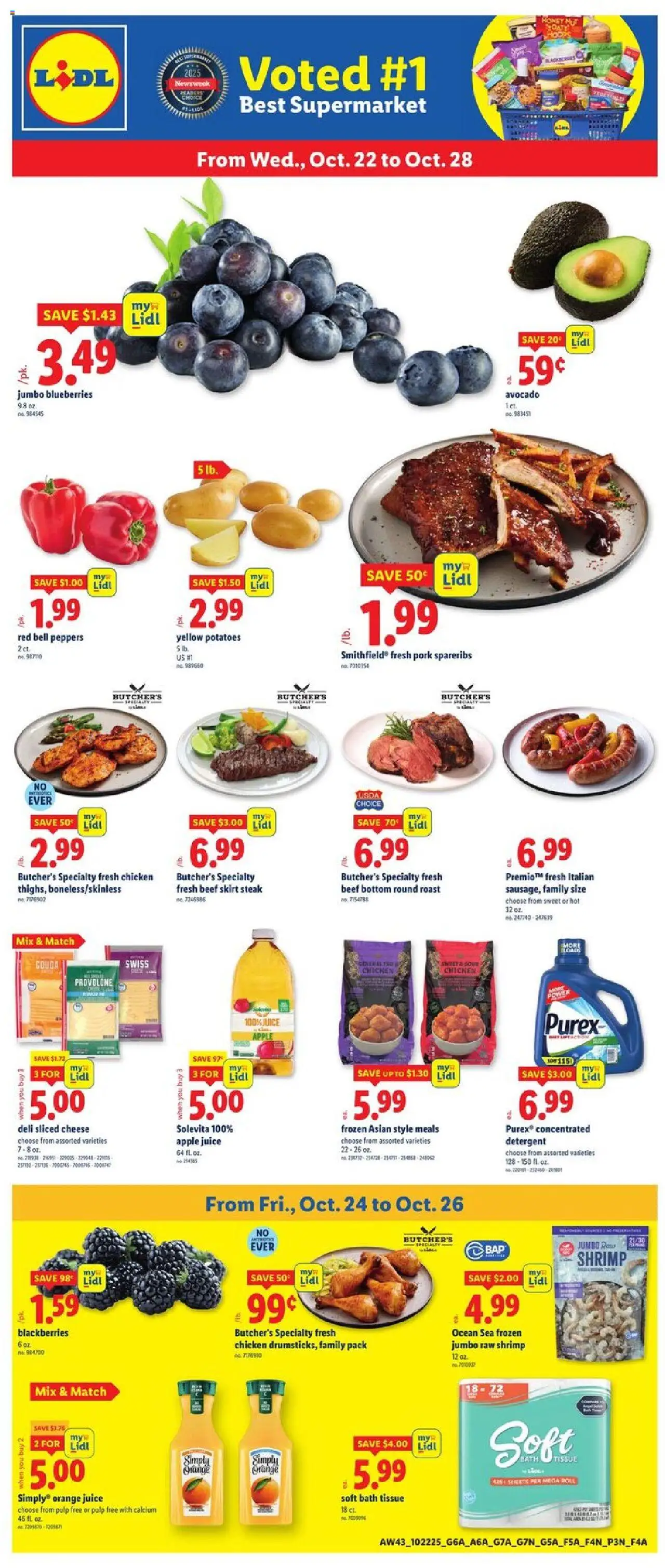 Lidl Weekly Ad - WA from 10/22/2025 - Circular, Weekly flyer - Page number 1