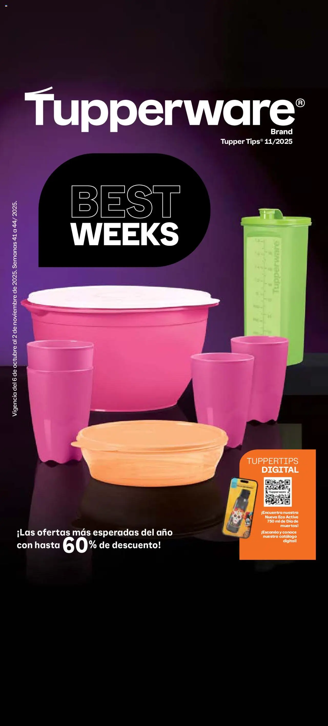 Catálogo Tupperware y sus promociones válidas desde el 06/10/2025 - Número de página 1