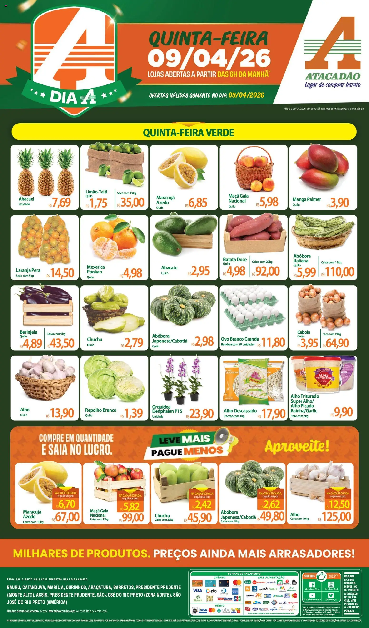 Pré-Visualização do folheto "Atacadão ofertas - SP" da loja Atacadão válido a partir de 09/04/2026