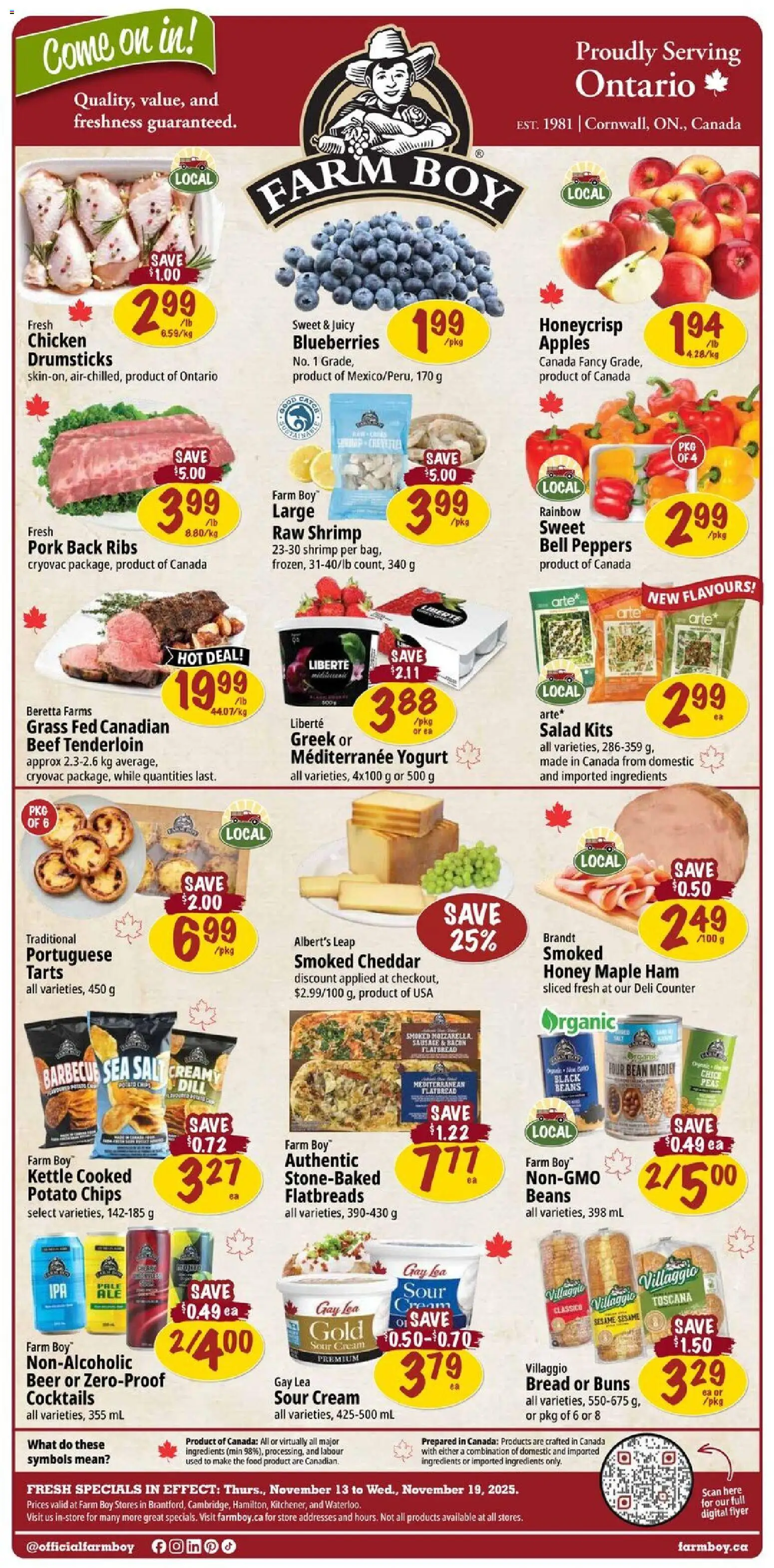 Preview of leaflet Weekly flyer / circulaire from shop Farm Boy is valid from Nov 13, 2025