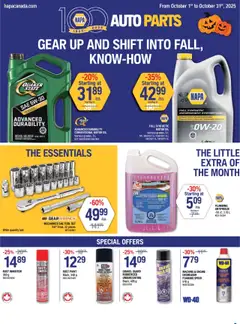 Preview of leaflet Weekly Flyer from shop NAPA Auto Parts is valid from Oct 01, 2025