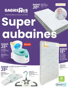 Un aperçu du dépliant Babies"R"Us circulaire du magasin Toys’R’Us est valide à partir 24 juill. 2025