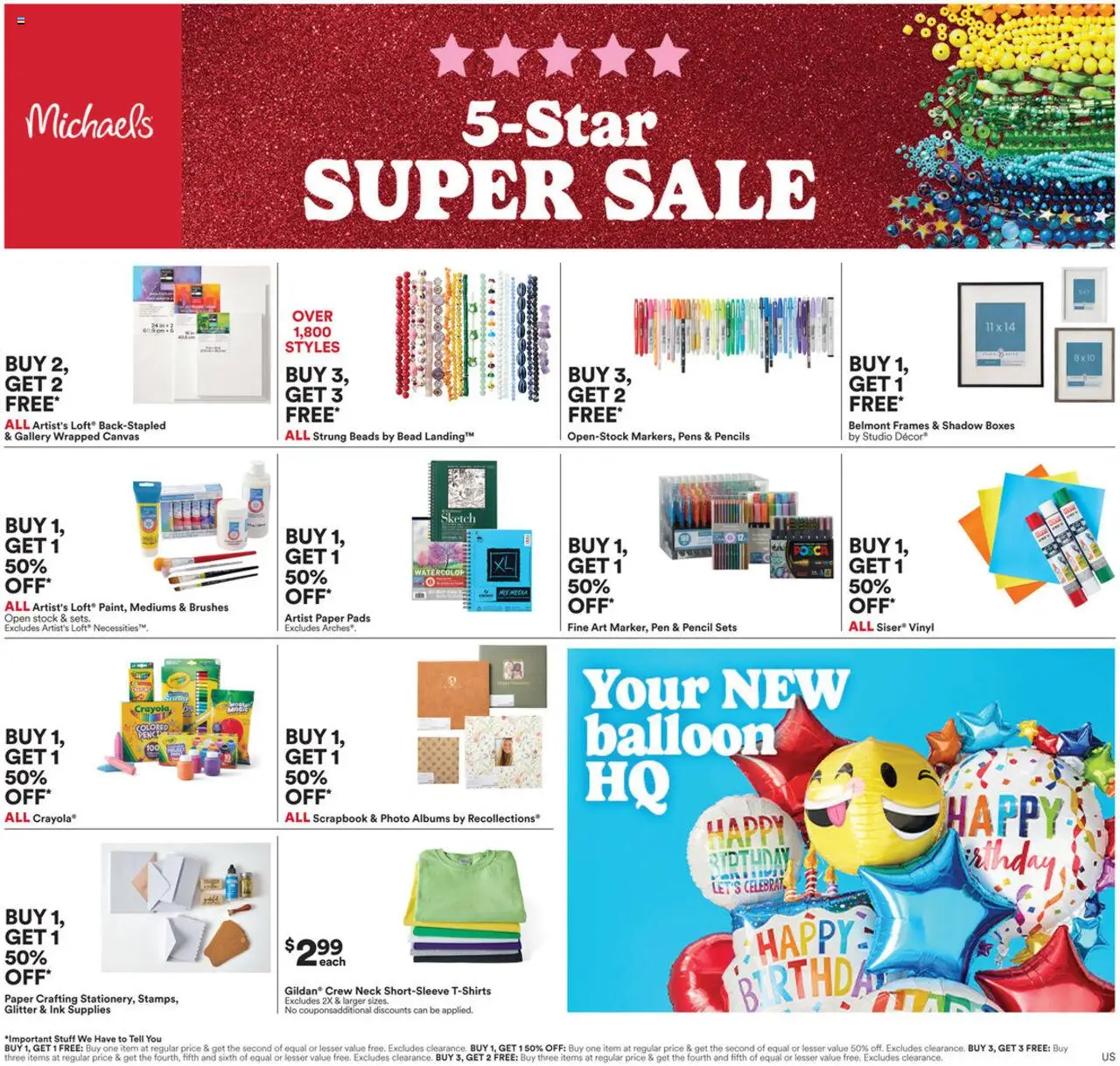 Michaels Weekly Ad from 08/17/2025 - Flyer - Page number 1