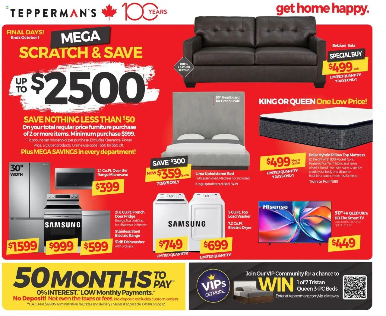 Tepperman's flyer valid from Sep 25, 2025 - page number 1