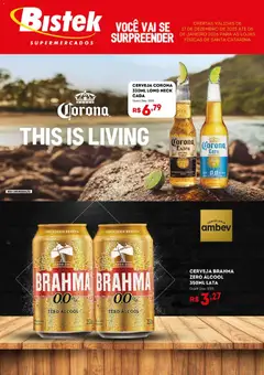 Pré-Visualização do folheto "Ofertas Ambev " da loja Bistek Supermercados válido a partir de 17/12/2025