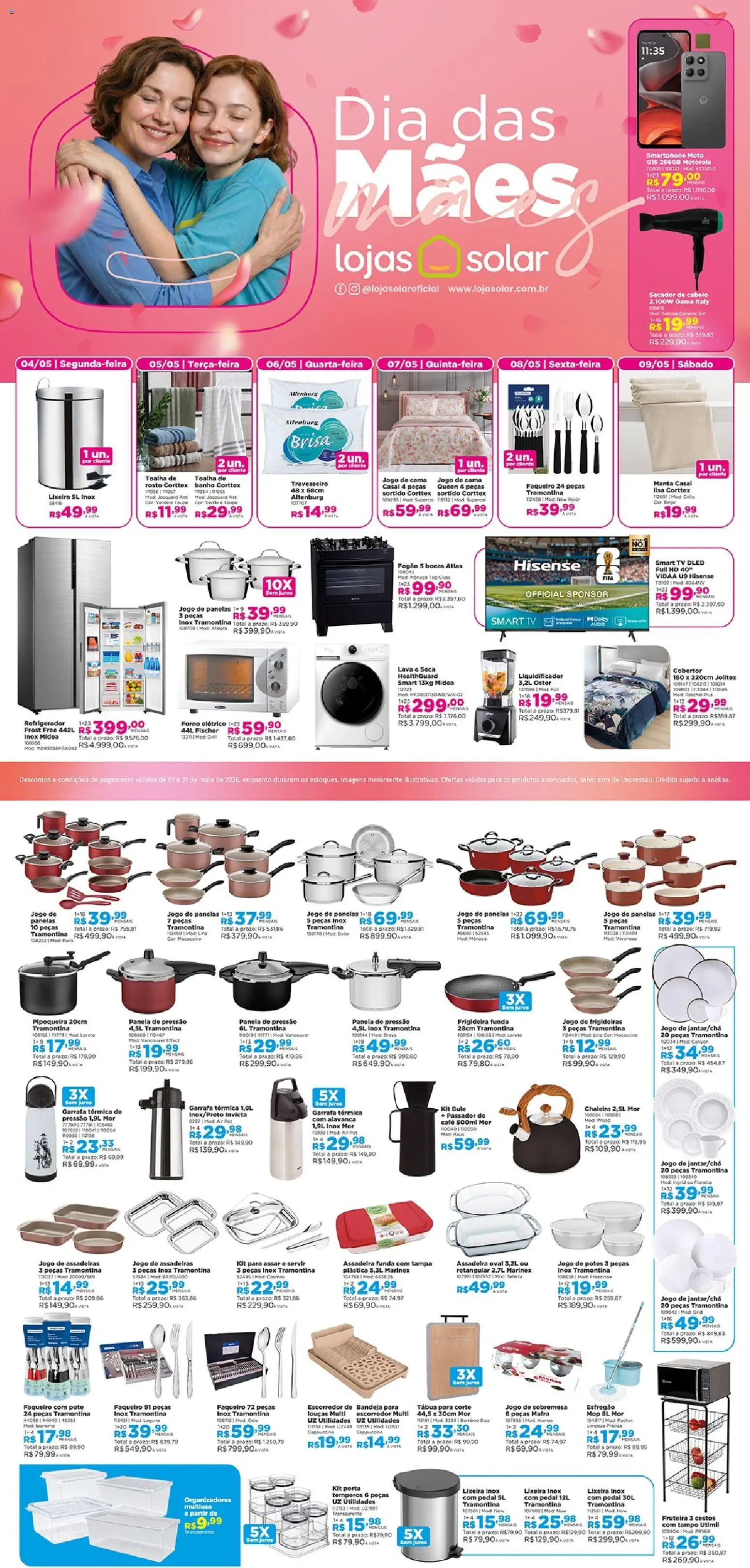 Pré-Visualização do folheto "Lojas Solar - Ofertas atuais" da loja Lojas Solar válido a partir de 01/05/2026