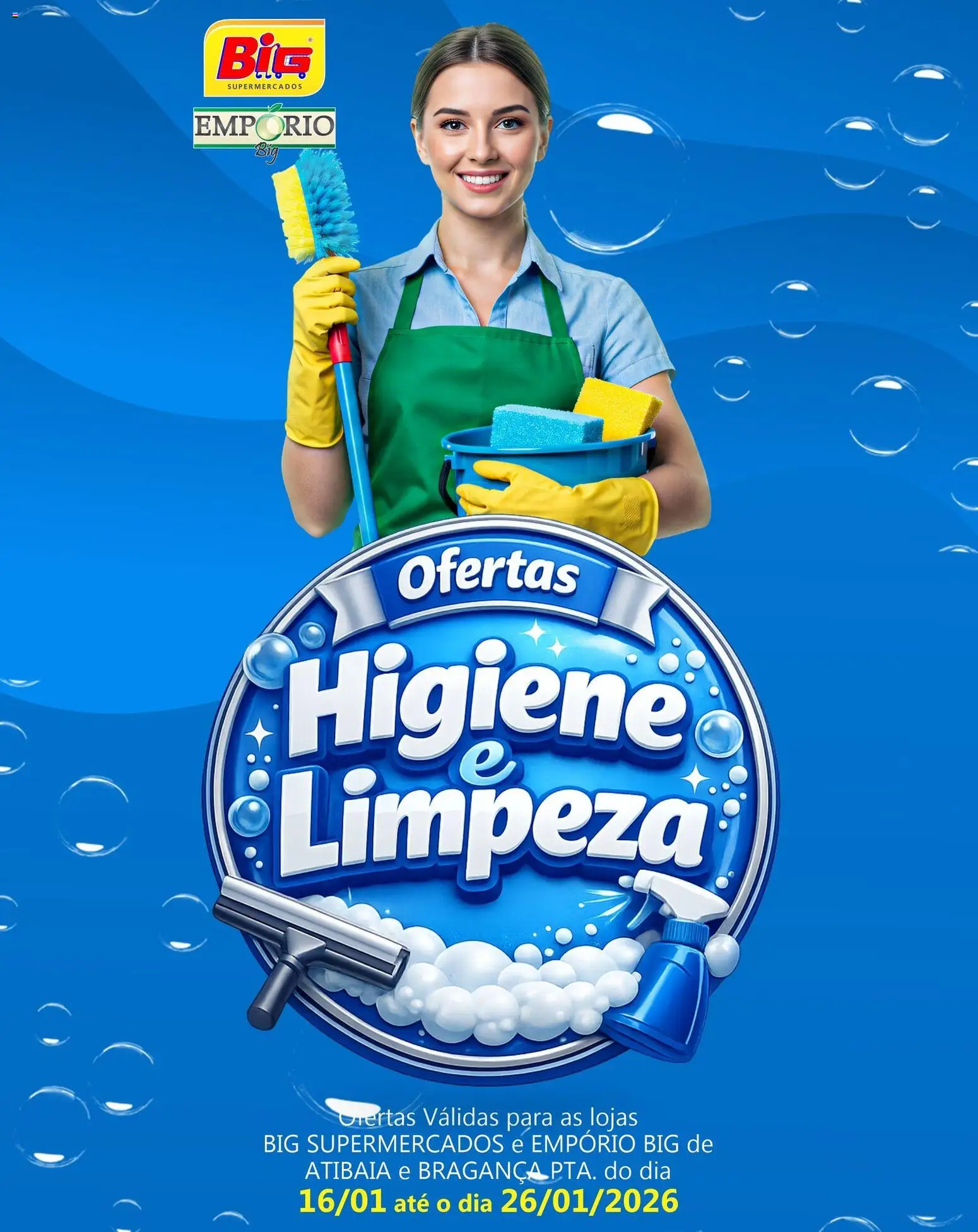 Pré-Visualização do folheto "Ofertas de Higiene e Limpeza" da loja Big Supermercados válido a partir de 16/01/2026