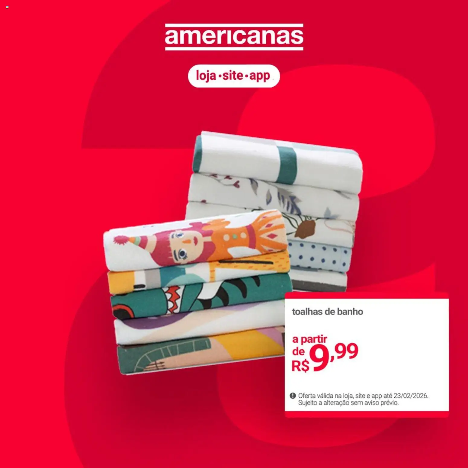 Pré-Visualização do folheto "Ofertas atuais" da loja Lojas Americanas válido a partir de 23/02/2026