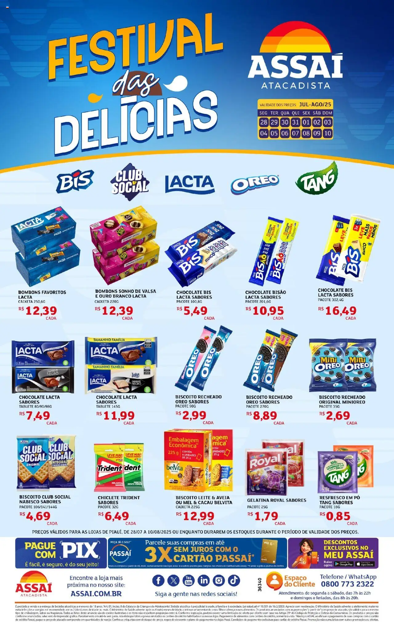 Assaí Atacadista folheto "Encarte - PI" válido a partir de 28/07/2025 - número de página 1