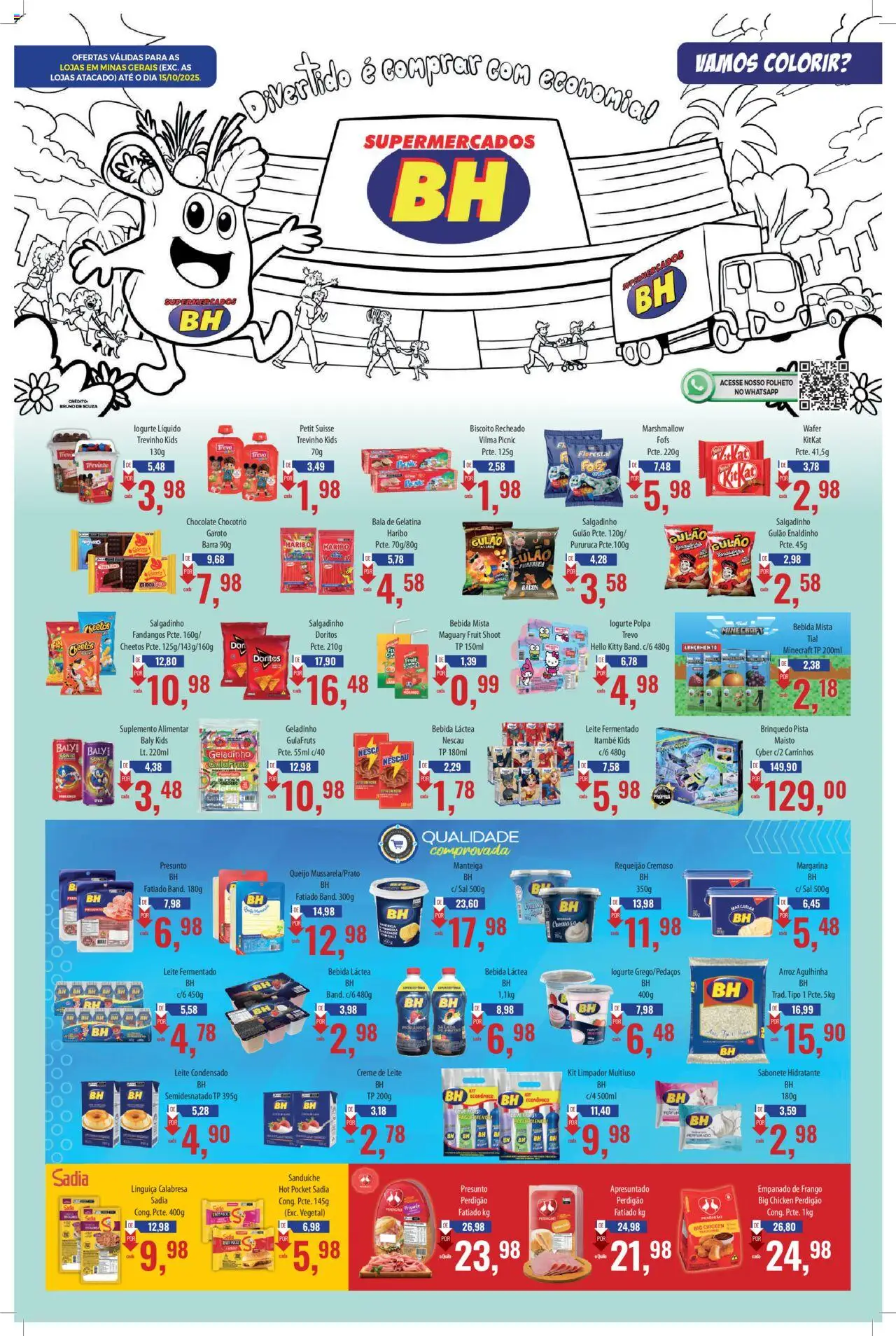 Supermercados BH folheto "Ofertas da semana" válido a partir de 01/10/2025 - número de página 1