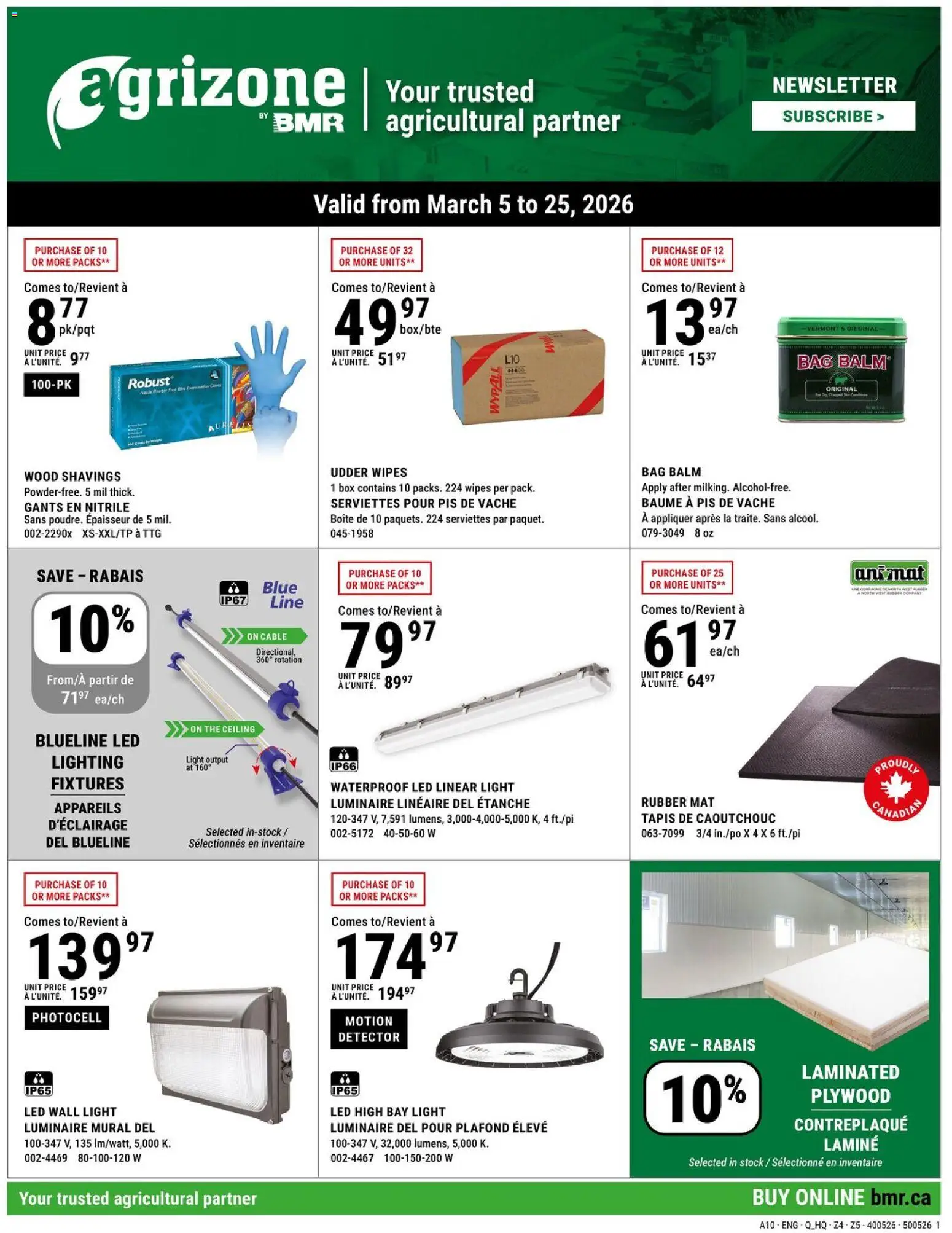Preview of leaflet BMR flyer Agrizone from shop BMR is valid from Mar 05, 2026 - Box, Bag, Lighting, Cable