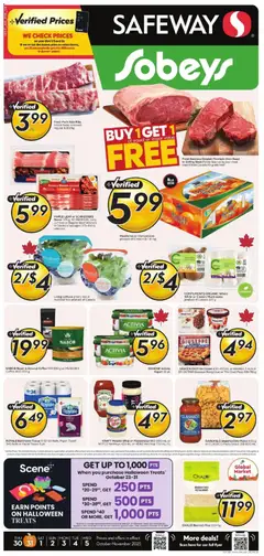 Un aperçu du dépliant Weekly Flyer - AB du magasin Safeway est valide à partir 30 oct. 2025