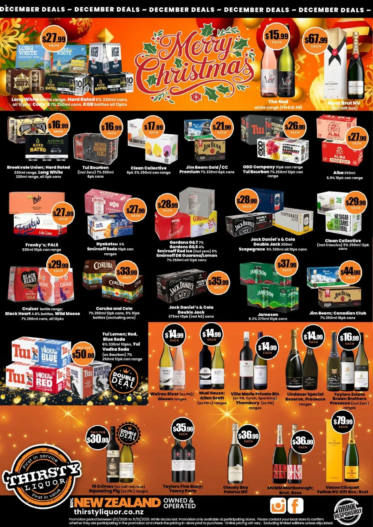 Preview of catalogue Catalogue from shop Thirsty Liquor valid 1 Dec 2025