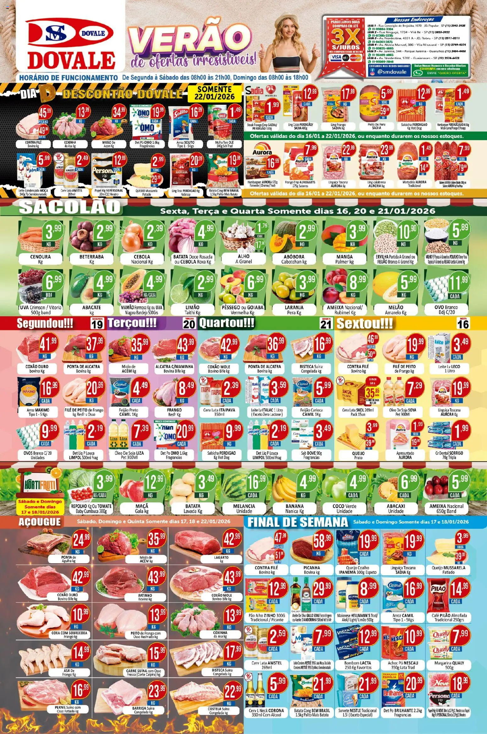 Pré-Visualização do folheto "Ofertas da semana" da loja Dovale válido a partir de 16/01/2026