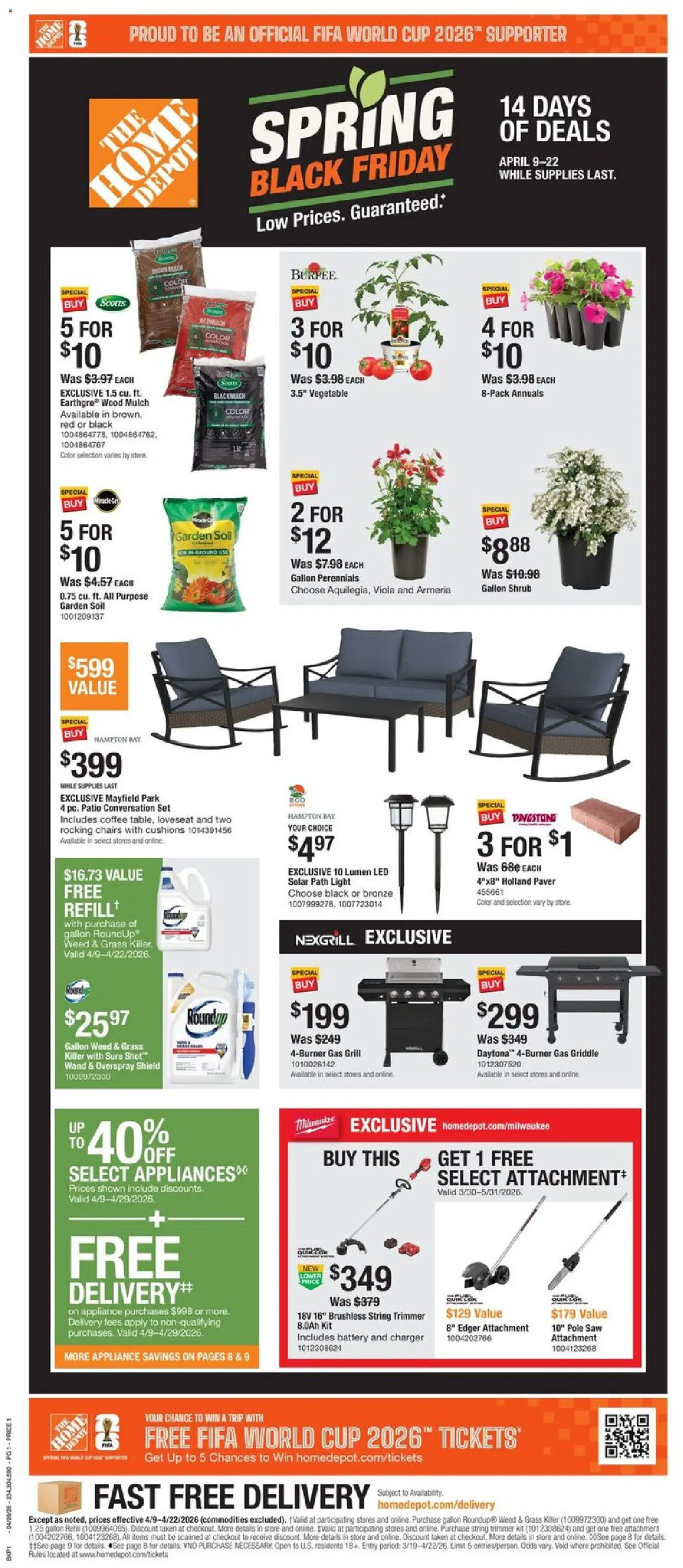 Ad Preview of Home Depot Home Depot Local Ad - IL from 04/09/2026