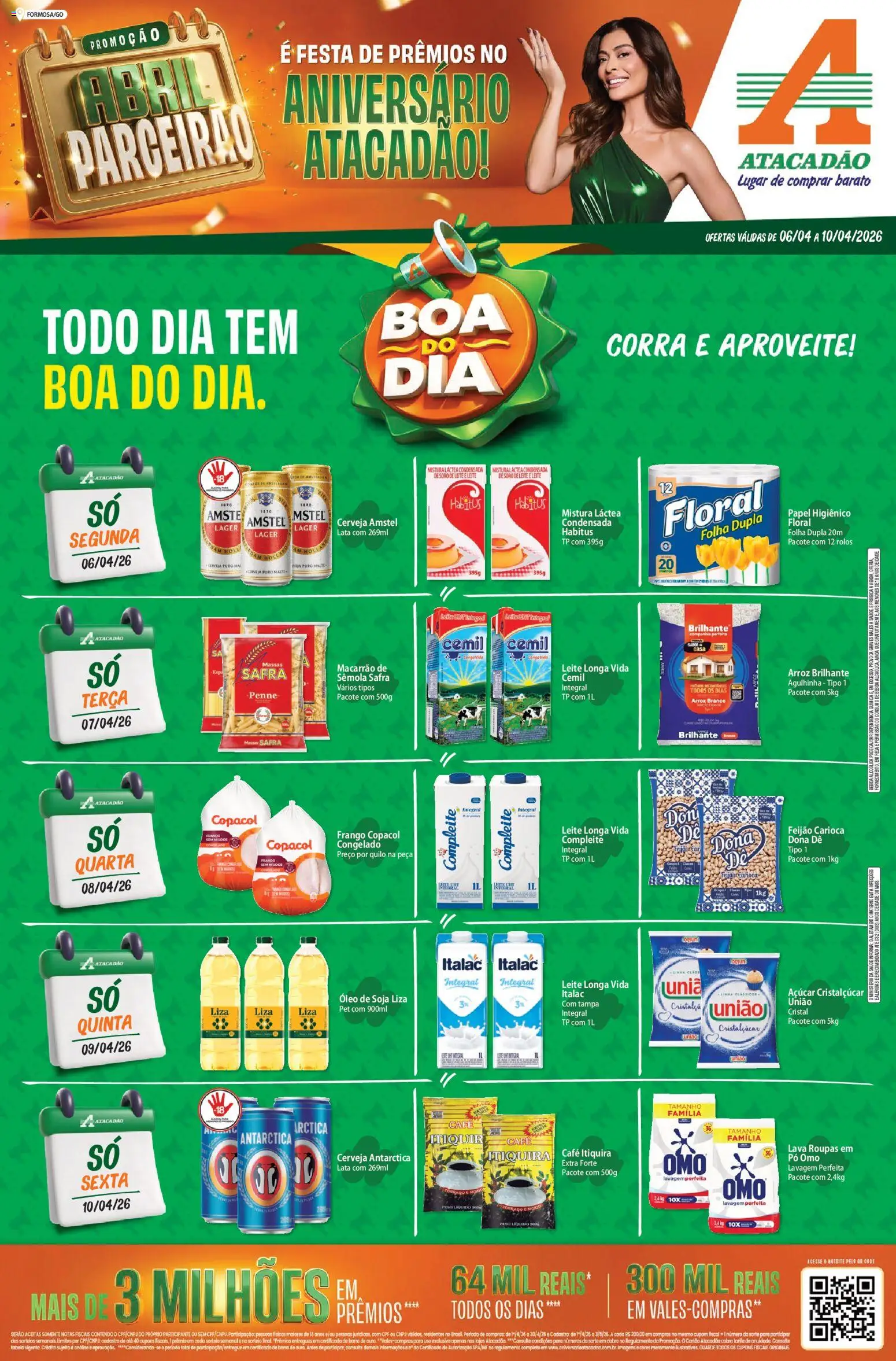 Pré-Visualização do folheto "Atacadão ofertas - GO" da loja Atacadão válido a partir de 06/04/2026