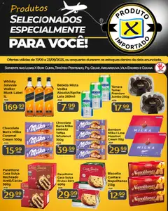 Pré-Visualização do folheto "Ofertas Especiais de Produtos Importados" da loja X Supermercados válido a partir de 17/09/2025
