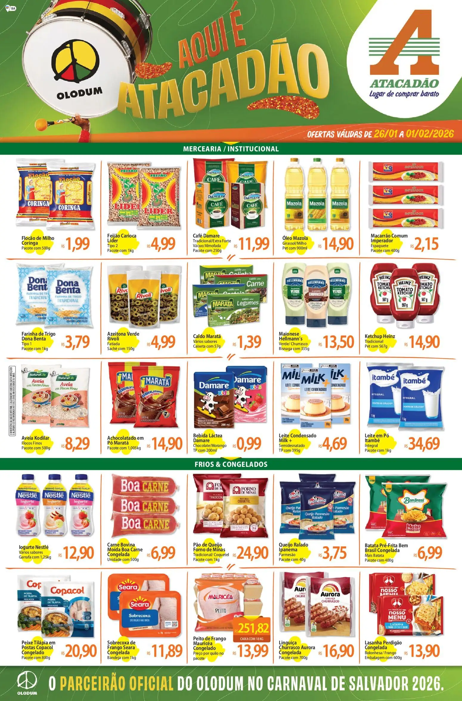 Pré-Visualização do folheto "Ofertas - BA" da loja Atacadão válido a partir de 26/01/2026