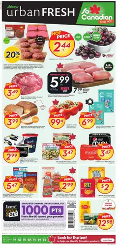 Preview of leaflet Weekly Flyer - Urban Fresh from shop Sobeys is valid from Jul 17, 2025