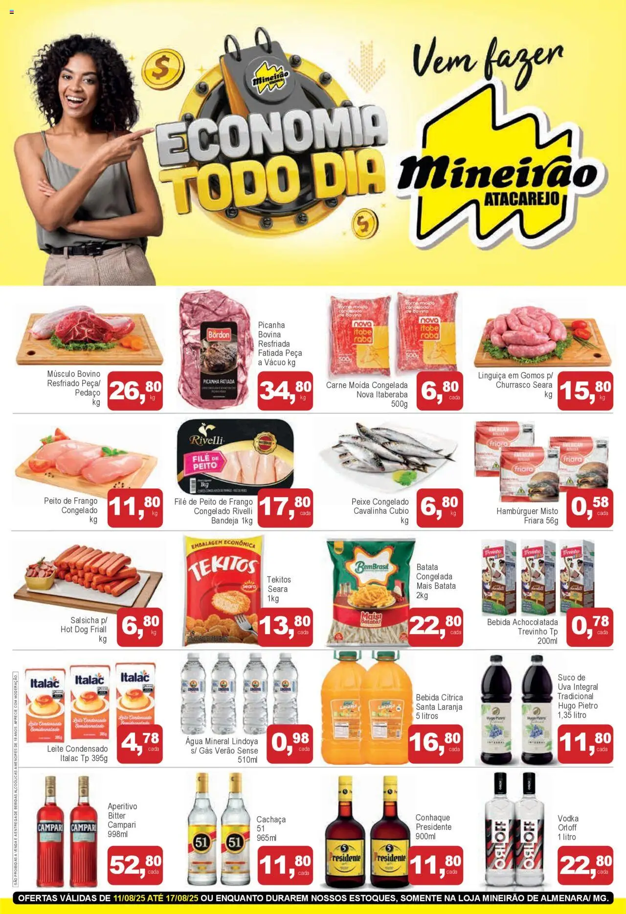 Mineirão Atacarejo folheto "Ofertas da semana" válido a partir de 11/08/2025 - número de página 1