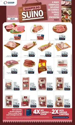 Pré-Visualização do folheto "Ofertas Quarta dos Suínos" da loja Coop válido a partir de 28/01/2026