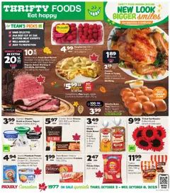 Preview of leaflet Weekly flyer / circulaire from shop Thrifty Foods is valid from Oct 02, 2025