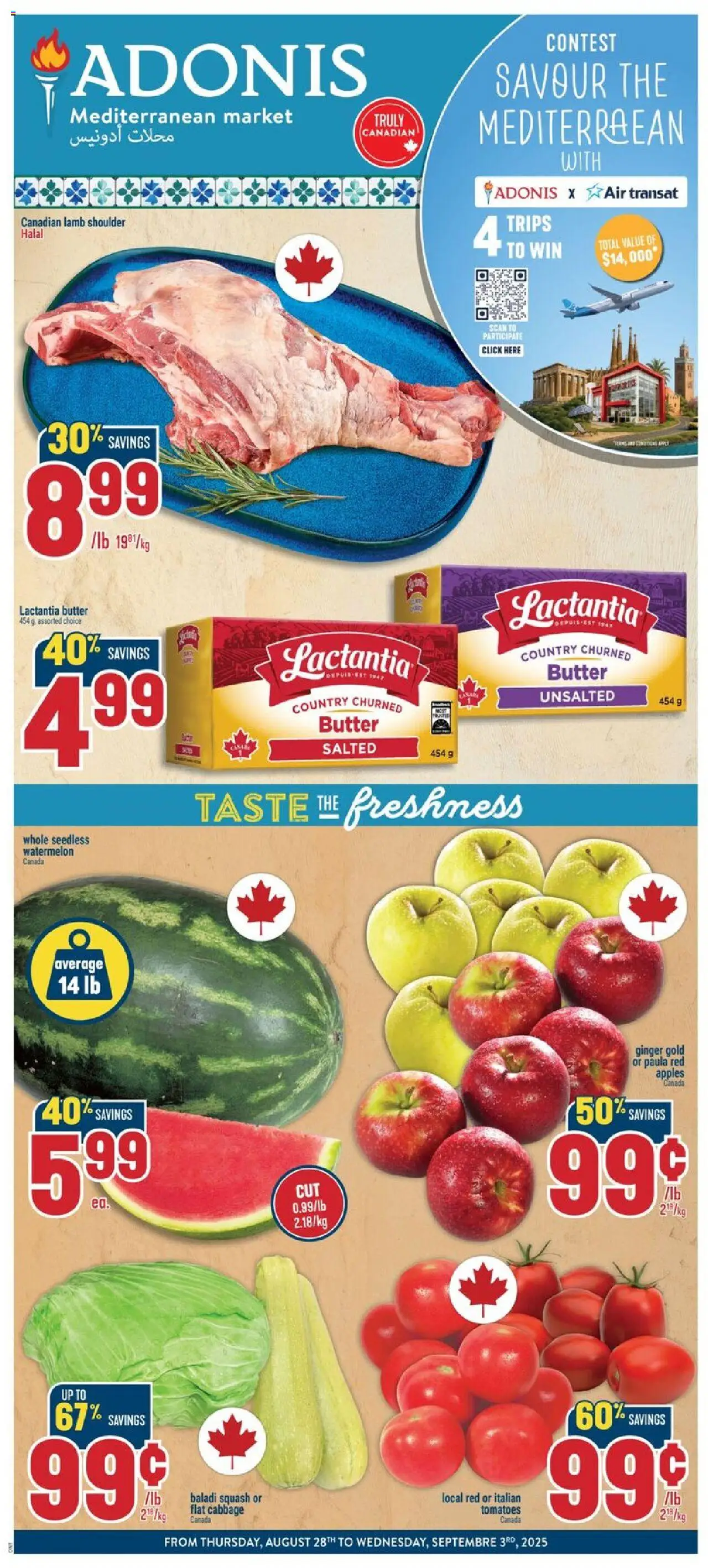 Adonis flyer valid from Aug 28, 2025 - page number 1