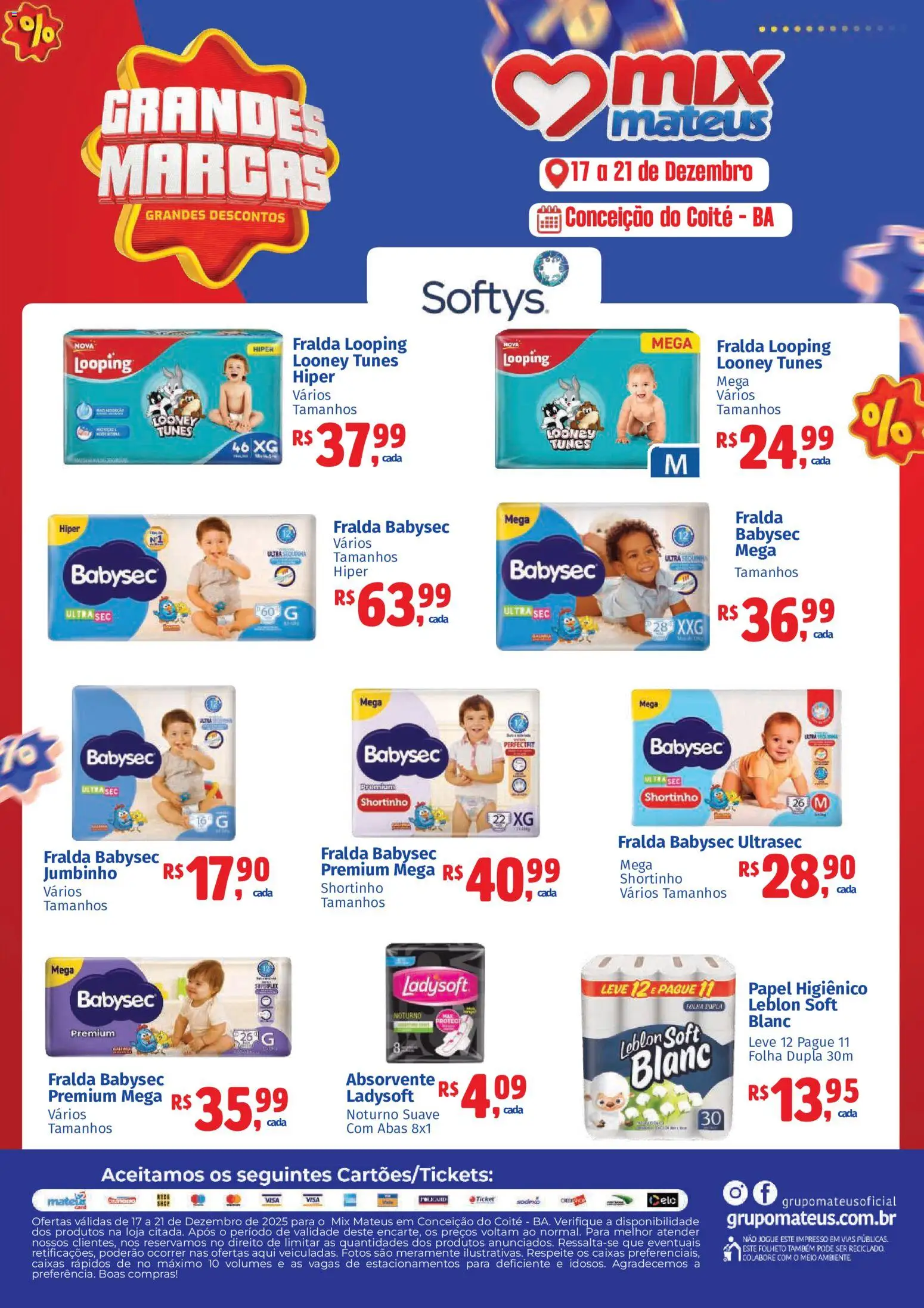 Pré-Visualização do folheto "Ofertas Grandes Marcas" da loja Mateus válido a partir de 17/12/2025