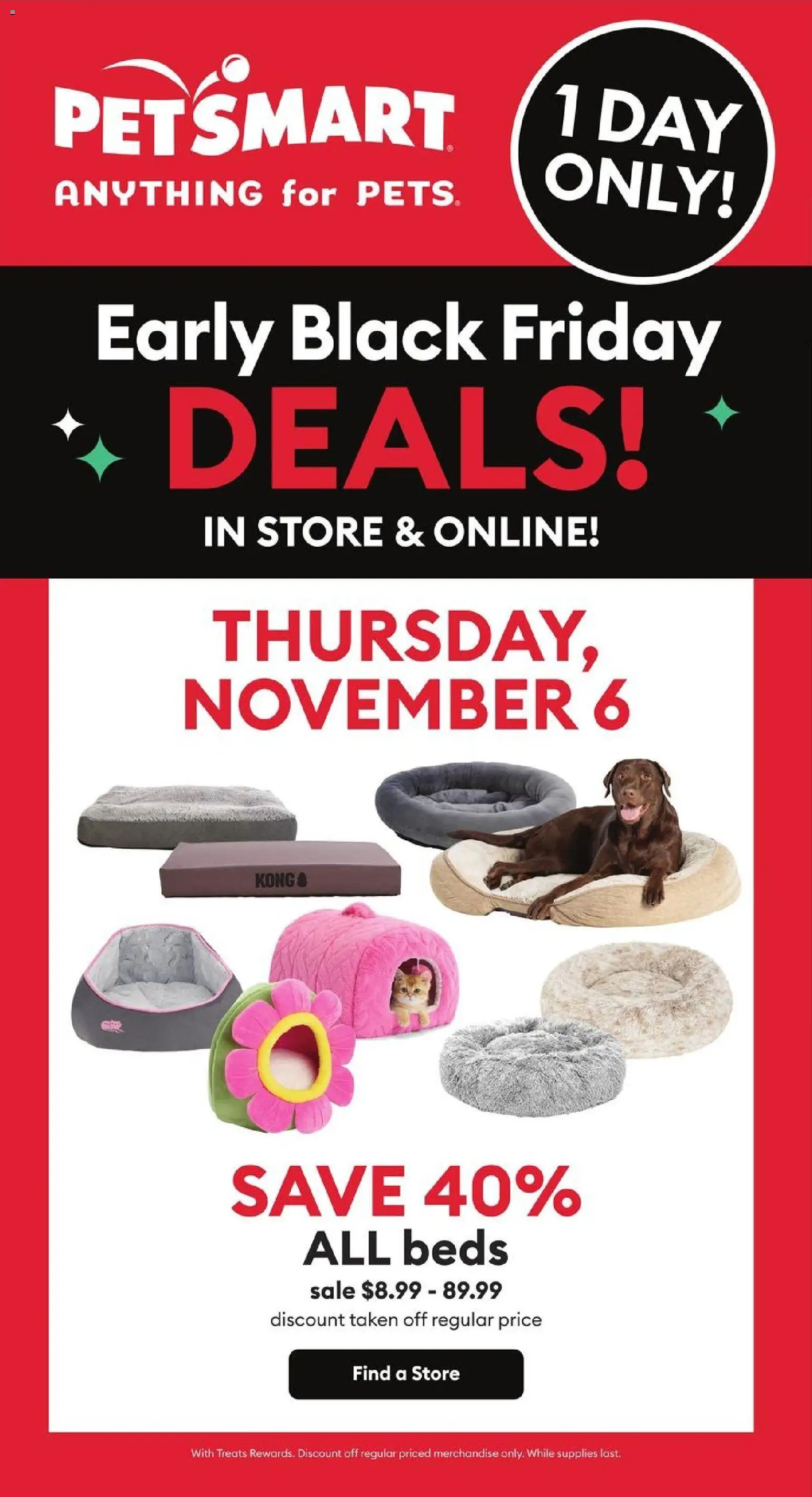 Preview of leaflet Black Friday from shop Petsmart is valid from Nov 06, 2025