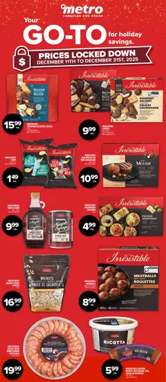 Preview of leaflet Private Label Holiday Flyer - Alma from shop Metro is valid from Dec 11, 2025