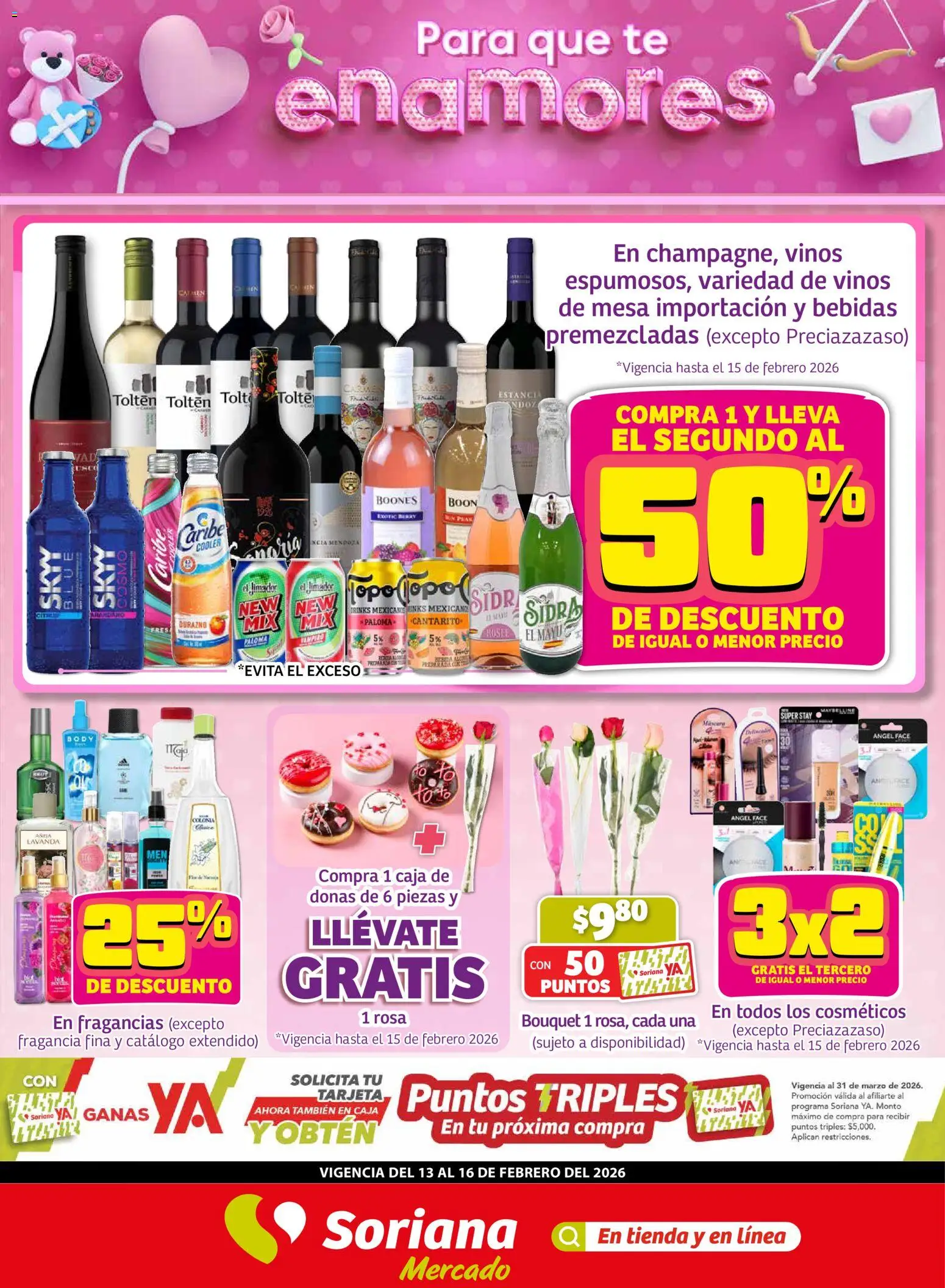 Vista previa las ofertas de la tienda Soriana - Fin de Semana Mercado: BCS, Son y Sin desde el 12/02/2026 