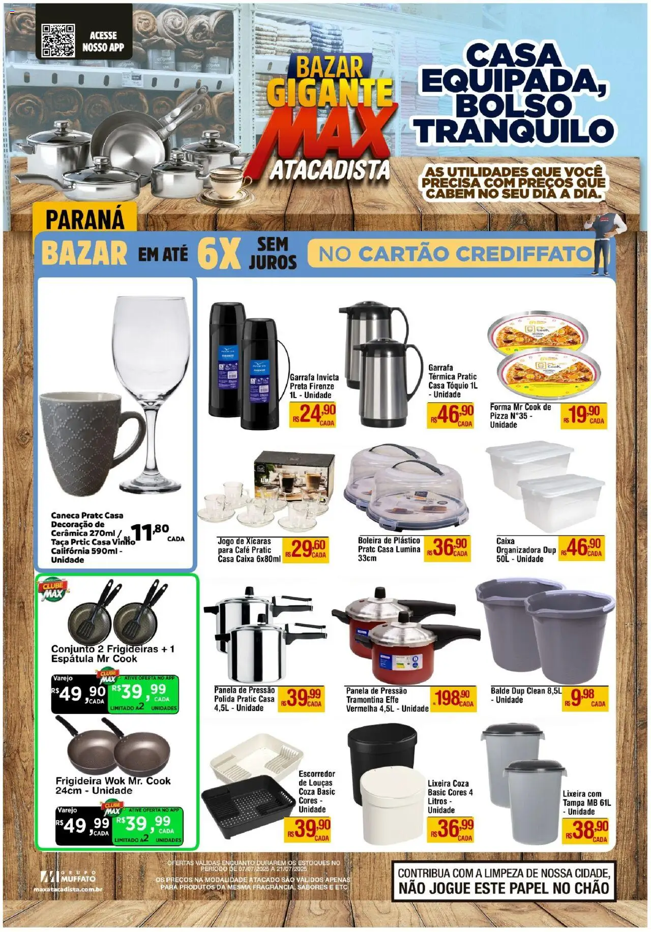 Max Atacadista folheto "Ofertas Bazar" válido a partir de 07/07/2025 - número de página 1