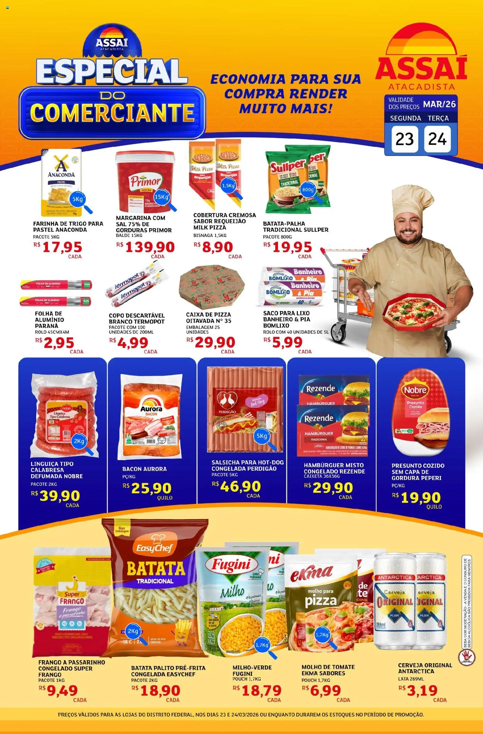 Pré-Visualização do folheto "Assaí Atacadista ofertas - DF" da loja Assaí Atacadista válido a partir de 23/03/2026